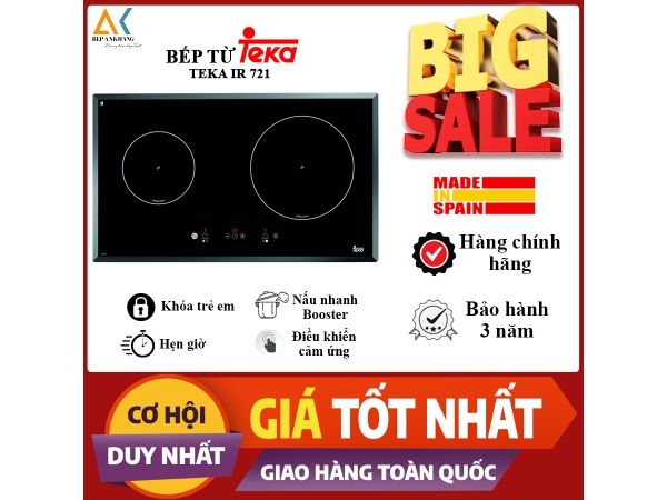 Bếp Từ Đôi 2 Vùng Nấu Teka IR 721 - Made In P.R.C (Hàng Độc Quyền Điện Máy)